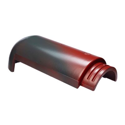 Ngói cuối mái màu đỏ rêu