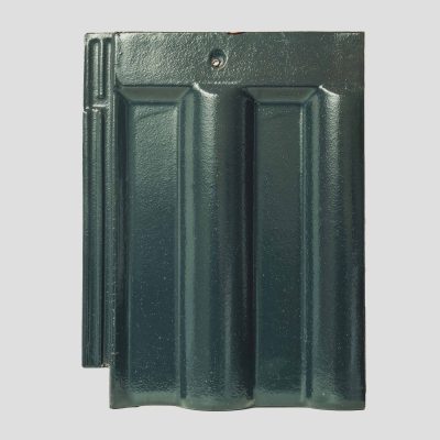 Ngói sát nóc Vi-Clin tráng men rêu