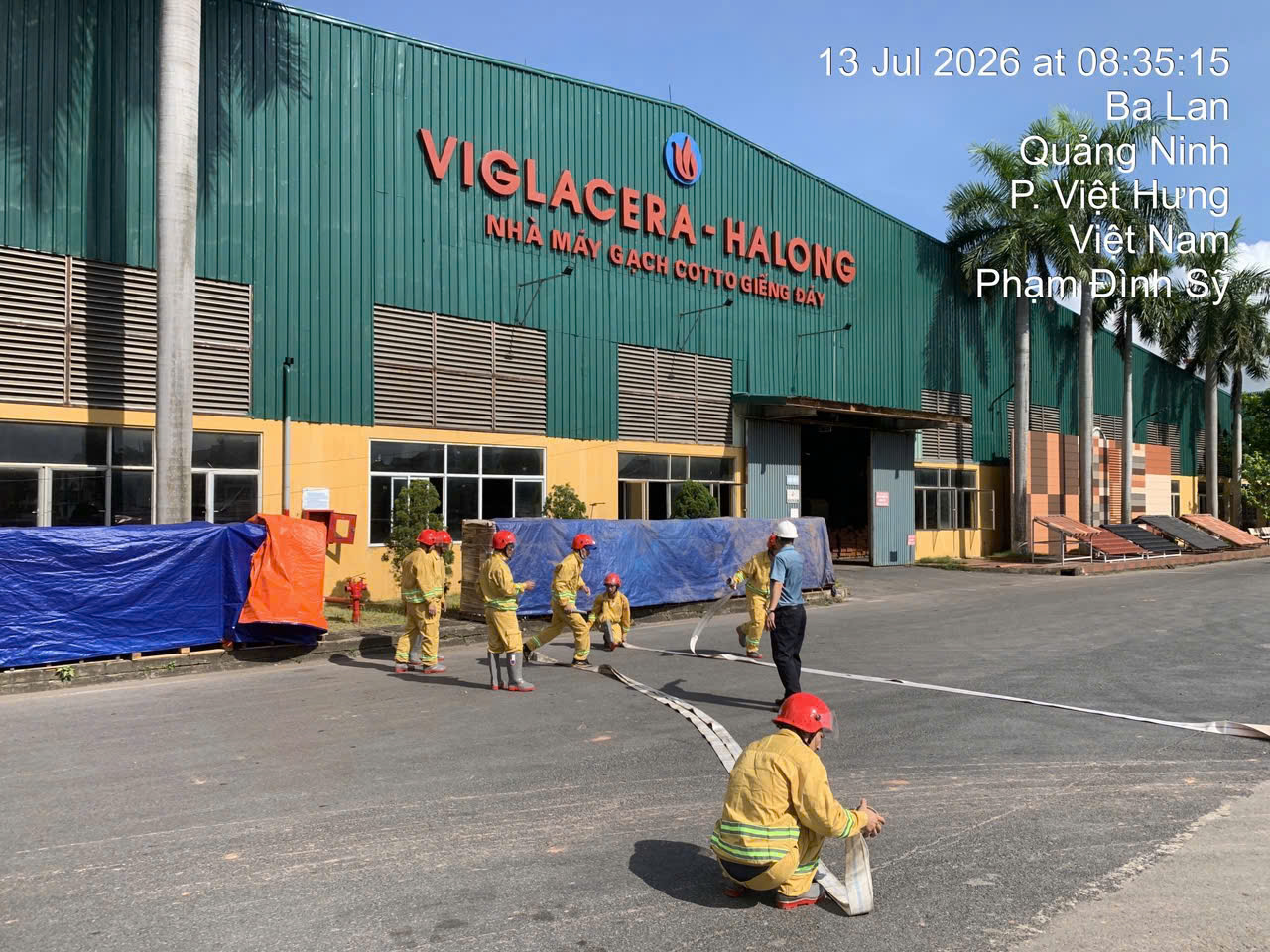 CÔNG TY CP VIGLACERA HẠ LONG TỔ CHỨC DIỄN TẬP PHÒNG CHỐNG CHÁY NỔ, CỨU HỘ CỨU NẠN NĂM 2026